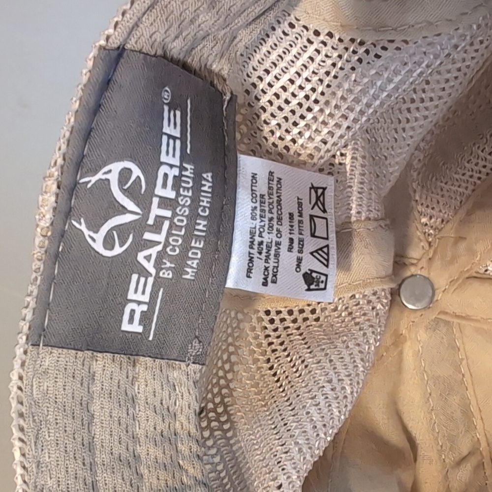 Realtree Camouflage Soft Stretch Sweatband Antler Design Baseball Hat Cap - Picture 9 of 11